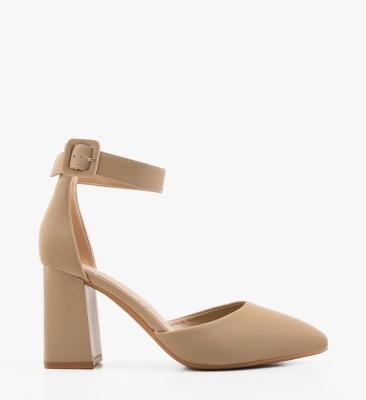 Pantofi cu toc Sanne Khaki
