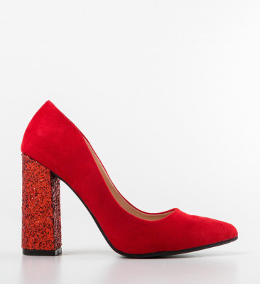 Pantofi dama Clarke Rosii