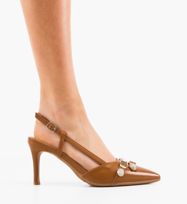 Pantofi dama Fleur Camel