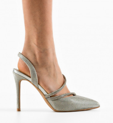 Pantofi dama Lemartes Argintii
