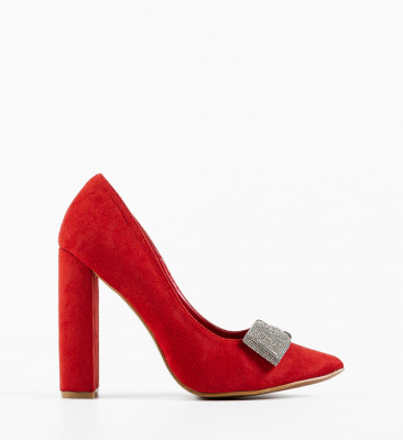 Pantofi dama Lucky Rosii