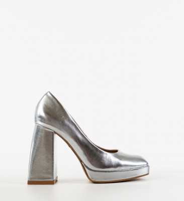 Pantofi dama Violet Argintii