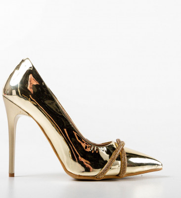 Pantofi Honrey Aurii