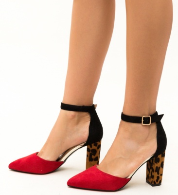 Pantofi Kory Rosii