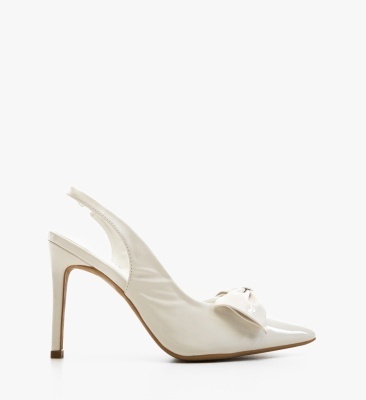 Pantofi stiletto dama Ebysyna Albi