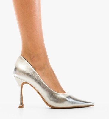 Pantofi stiletto dama Smart Argintii