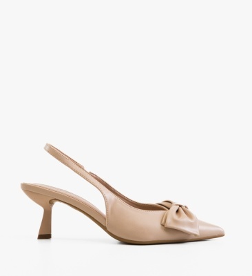 Pantofi stiletto dama Tomic Bej