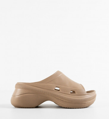 Papuci dama Kayla Khaki