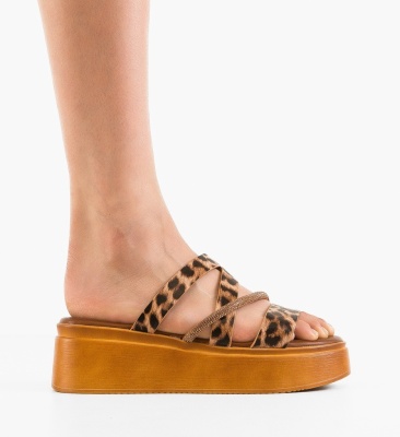 Papuci dama Kittum Animal Print