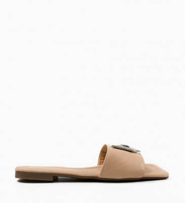Papuci dama Shadow Bej