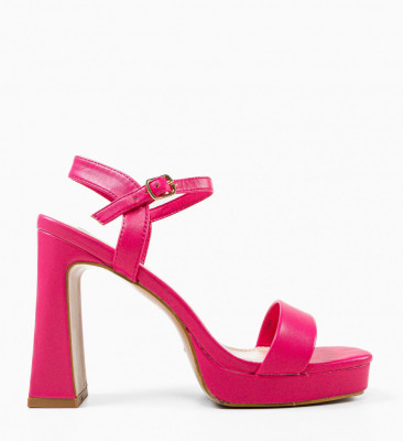 Sandale cu toc Blythe Fuchsia