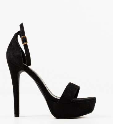 Sandale cu toc Olink Negre
