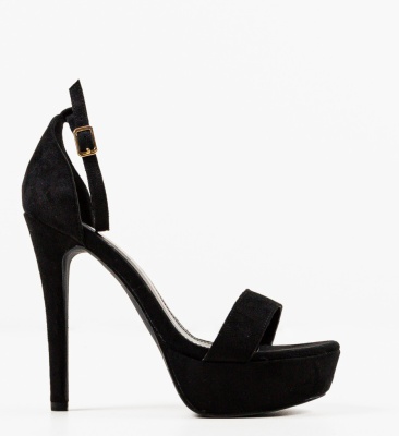 Sandale cu toc Olink Negre