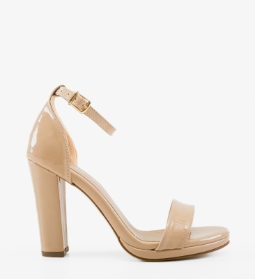 Sandale cu toc Premit Nude