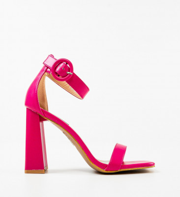 Sandale cu toc Seppho Fuchsia