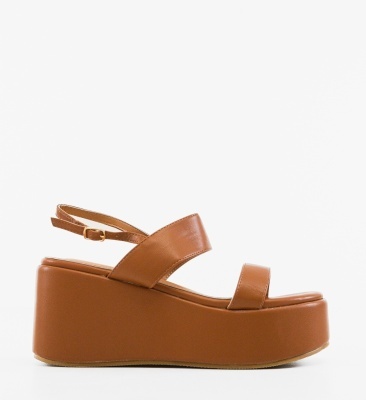 Sandale dama Deyny Camel