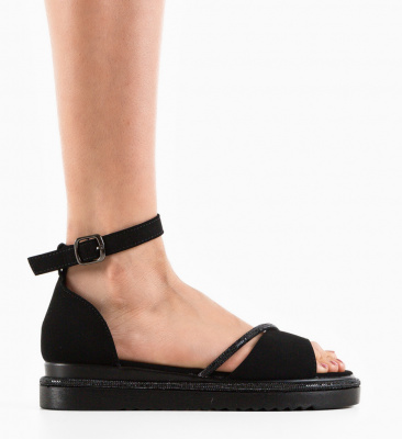 Sandale dama Haarlem Negre