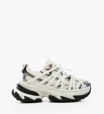 Sneakers dama Ranbow Argintii