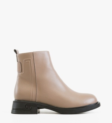 Botine dama Leo Khaki