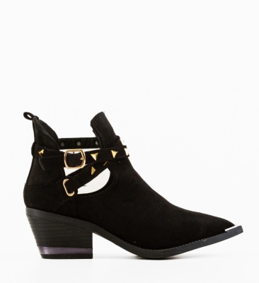Botine dama Qamar Negre