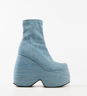 Botine dama Stelar Albastre 2