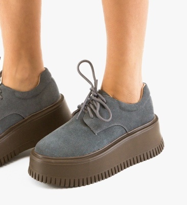 Pantofi casual dama Benve Gri