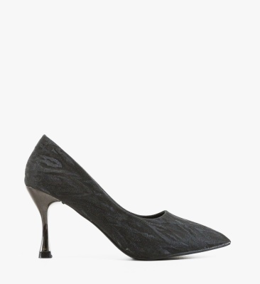 Pantofi dama cu toc Coral Negri