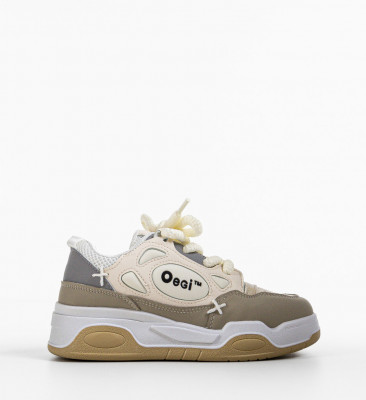 Pantofi sport Scarl Bej 2