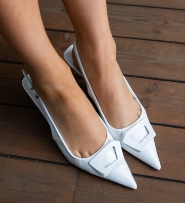 Pantofi stiletto dama Amoic Albi