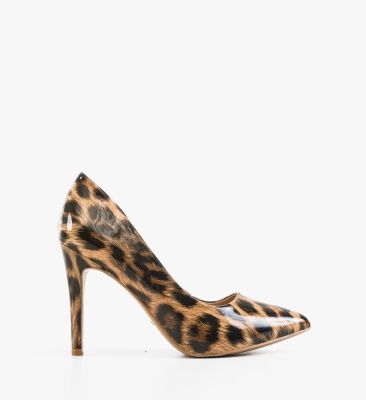 Pantofi stiletto dama Azaan Animal Print