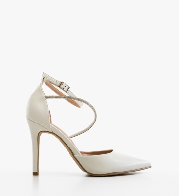 Pantofi stiletto dama Levvy Albi
