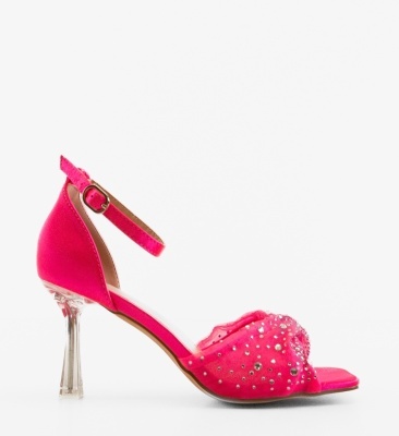 Sandale cu toc Bende Fuchsia