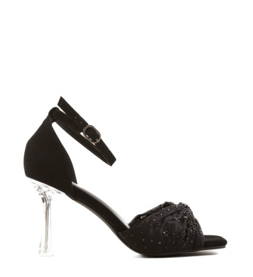 Sandale cu toc Bende Negre