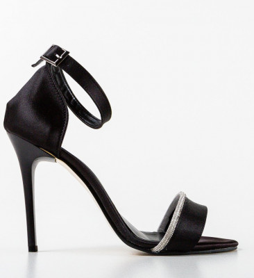 Sandale cu toc Cassius Negre 4