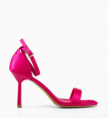 Sandale cu toc Itumele Fuchsia
