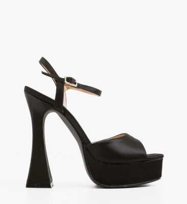 Sandale cu toc Jaopar Negre