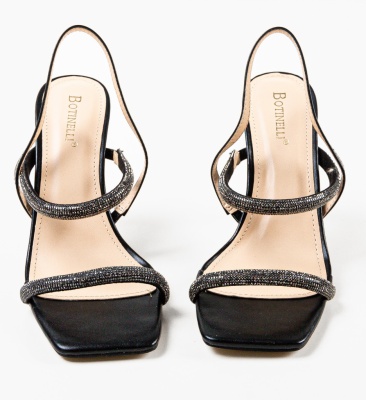 Sandale cu toc Myas Negre