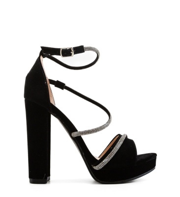 Sandale cu toc Palre Negre