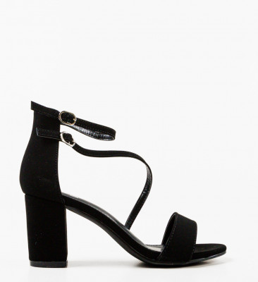 Sandale cu toc Sanpe Negre 2