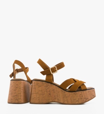 Sandale dama Atagey Camel