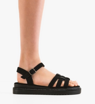 Sandale dama Milana Negre