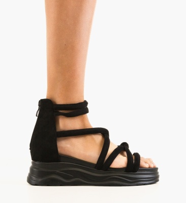 Sandale dama Sanigary Negre