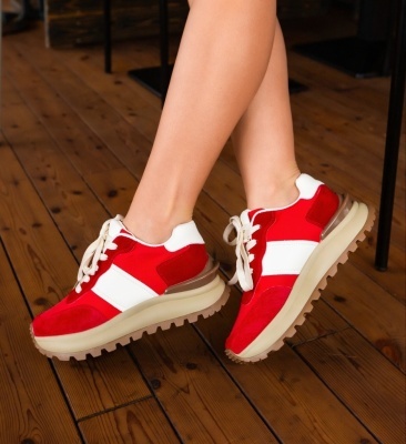 Sneakers dama Contares Rosii