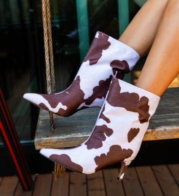 Botine dama Fulga Print