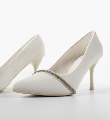 Pantofi dama Stylosa Albi 2