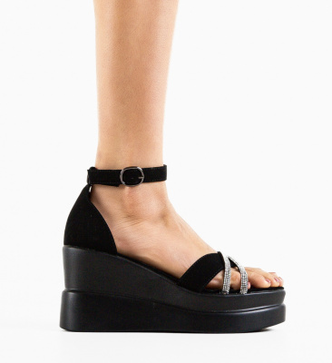 Platforme dama Abril Negre