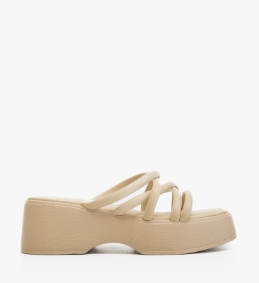 Platforme dama Dunn Bej