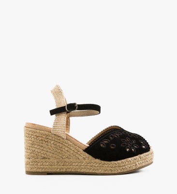 Platforme dama Horn Negre