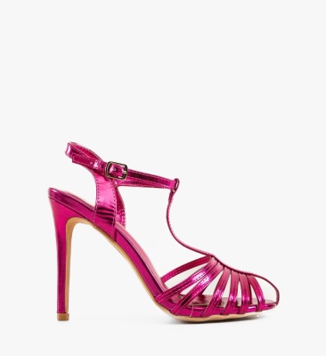 Sandale cu toc Bronte Fuchsia