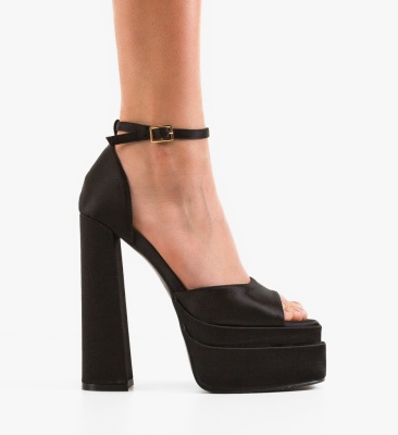 Sandale cu toc Haynes Negre
